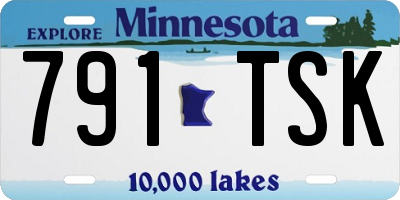 MN license plate 791TSK