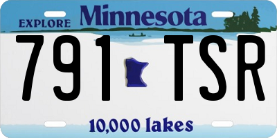 MN license plate 791TSR