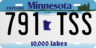 MN license plate 791TSS