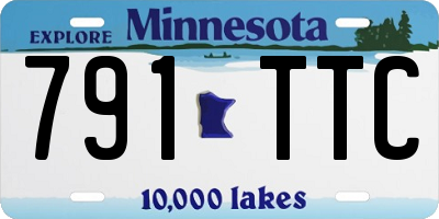MN license plate 791TTC