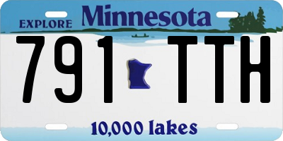 MN license plate 791TTH