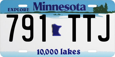 MN license plate 791TTJ