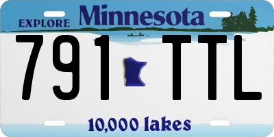 MN license plate 791TTL