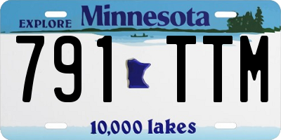 MN license plate 791TTM