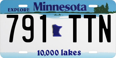 MN license plate 791TTN