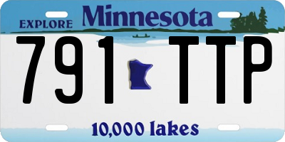 MN license plate 791TTP