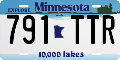 MN license plate 791TTR