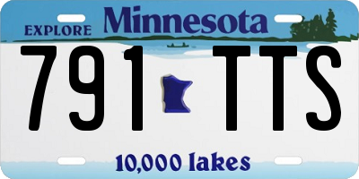 MN license plate 791TTS