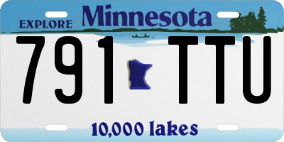 MN license plate 791TTU