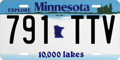 MN license plate 791TTV