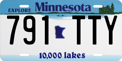 MN license plate 791TTY