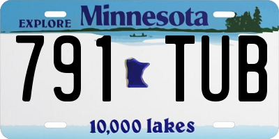 MN license plate 791TUB
