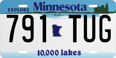 MN license plate 791TUG