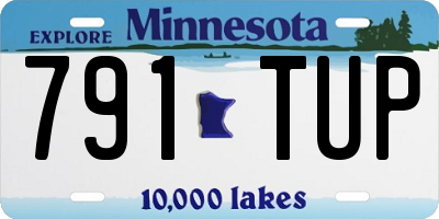 MN license plate 791TUP