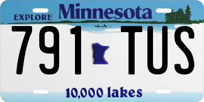 MN license plate 791TUS