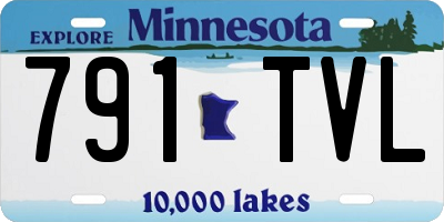 MN license plate 791TVL