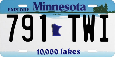 MN license plate 791TWI