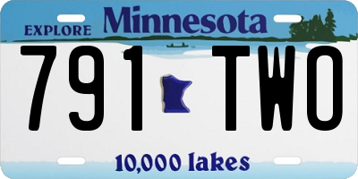 MN license plate 791TWO