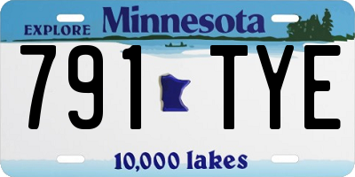 MN license plate 791TYE
