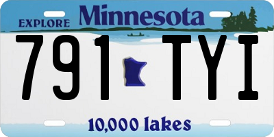 MN license plate 791TYI