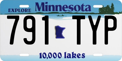 MN license plate 791TYP