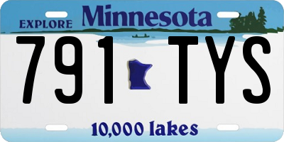 MN license plate 791TYS
