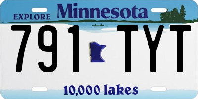 MN license plate 791TYT