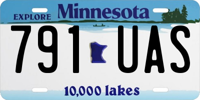 MN license plate 791UAS