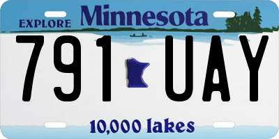 MN license plate 791UAY