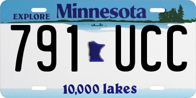 MN license plate 791UCC