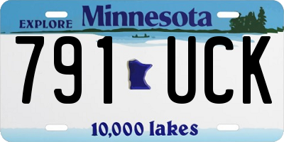 MN license plate 791UCK