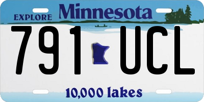 MN license plate 791UCL