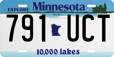 MN license plate 791UCT