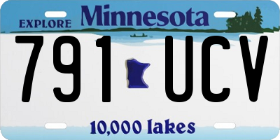 MN license plate 791UCV