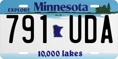 MN license plate 791UDA