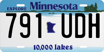 MN license plate 791UDH
