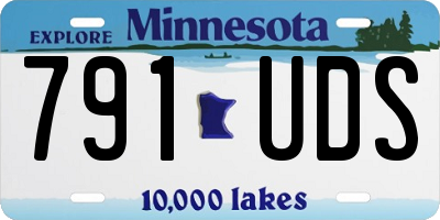 MN license plate 791UDS