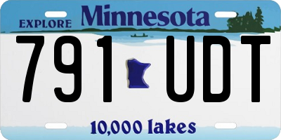 MN license plate 791UDT