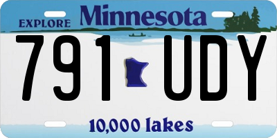 MN license plate 791UDY