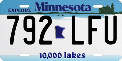 MN license plate 792LFU