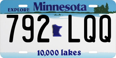 MN license plate 792LQQ