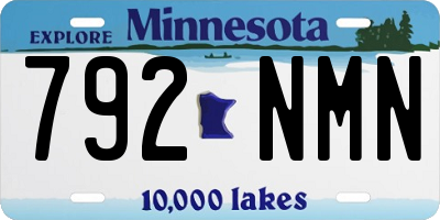MN license plate 792NMN