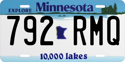 MN license plate 792RMQ