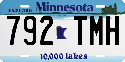 MN license plate 792TMH