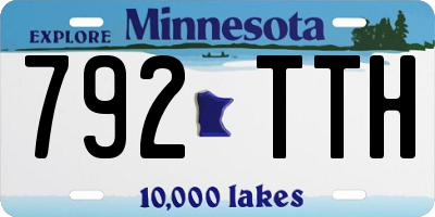 MN license plate 792TTH