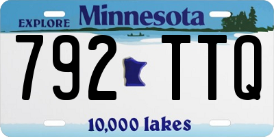 MN license plate 792TTQ