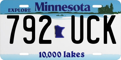 MN license plate 792UCK