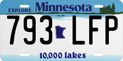 MN license plate 793LFP