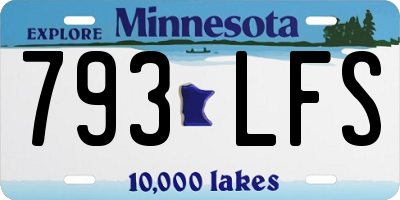 MN license plate 793LFS