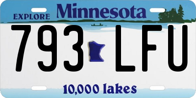 MN license plate 793LFU
